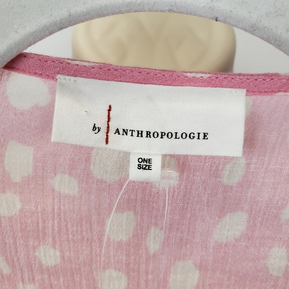 Anthropologie crop wrap pink long sleeve top NEW - Picture 6 of 10